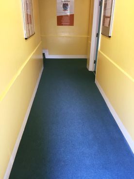Commercial school carpet clean